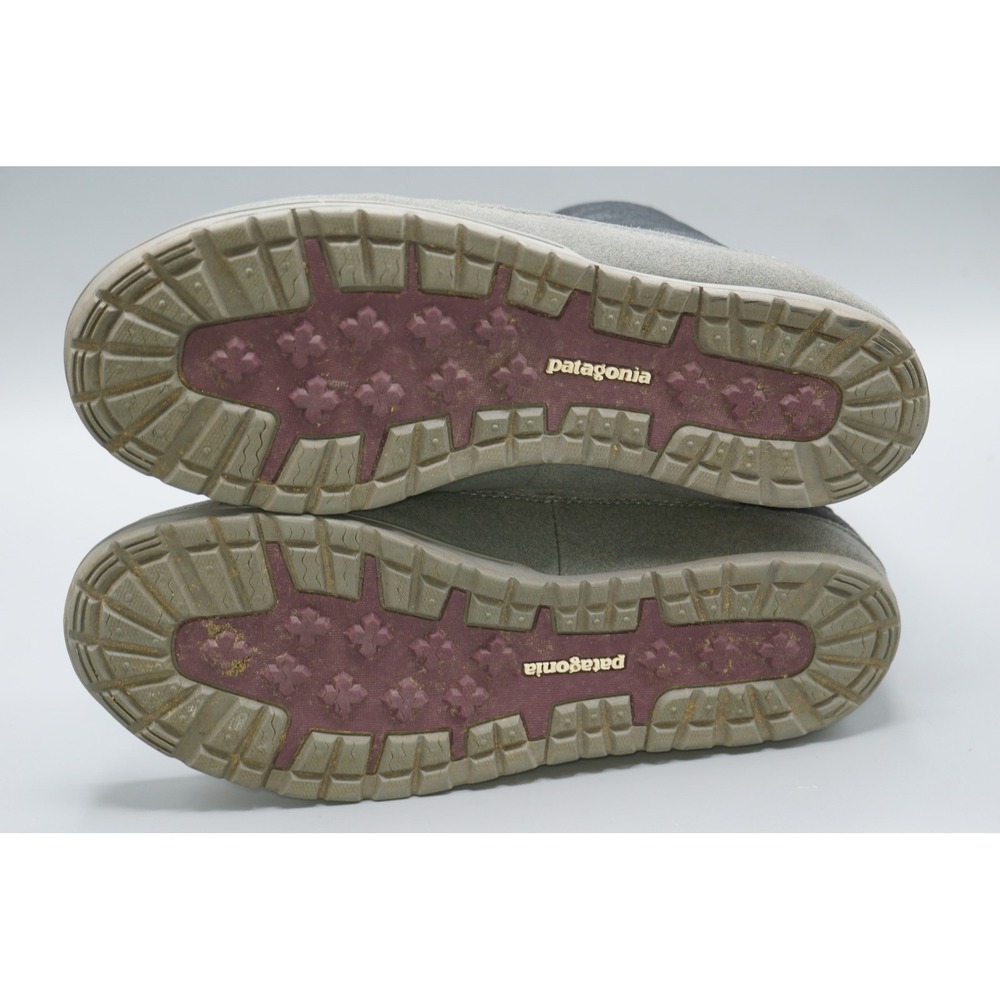 Women's Sz 8 M Patagonia Activist Puff High Waterproof Boots Black Dark Currant - Picture 5 of 7